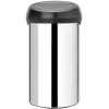 Мусорное ведро Brabantia Touch Bin 60 л (стальной полированный/черный)