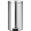 Мусорное ведро с разделителем Brabantia Pedal Bin Recycle Silent 2 x 20 л (стальной матовый)