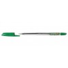 Ручка шариковая Linc Corona Plus, корпус прозрачный, стержень зеленый