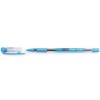 Ручка шариковая Linc Glycer, корпус прозрачный, стержень голубой
